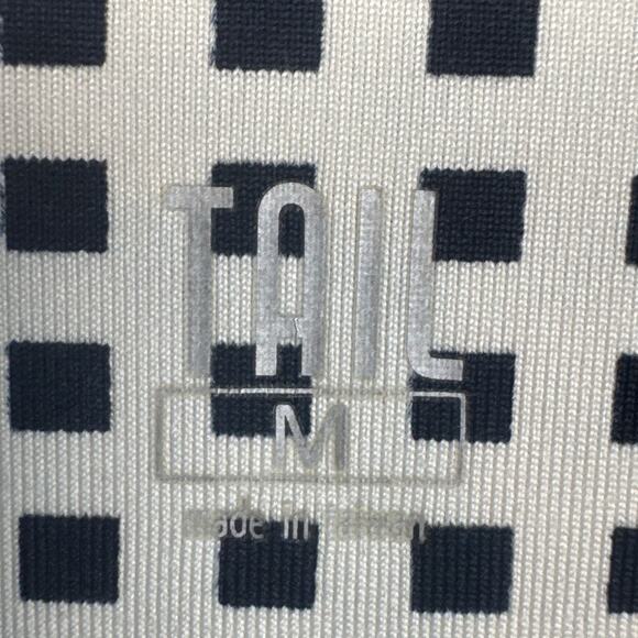 Tail Women's Golf Polo Shirt Black White Stripe Performance Stretch M Golfer - Picture 5 of 5